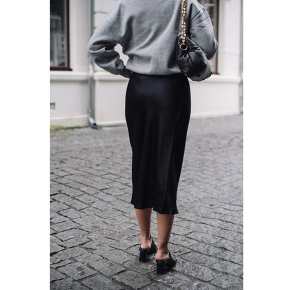 Anine Bing Bar Silk Skirt - Picture 3 of 6